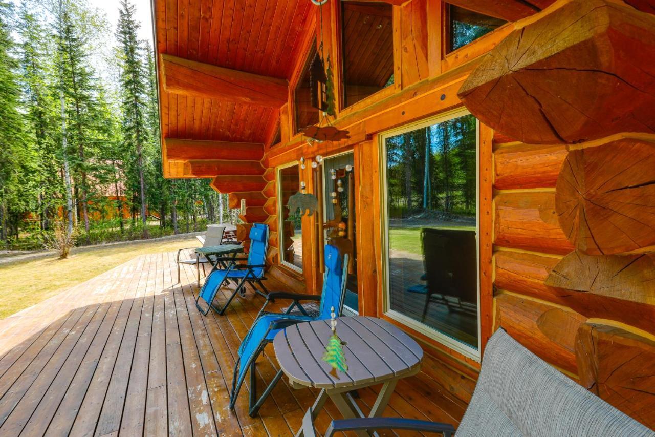 Riverside Log Cabin On-Site Aurora Viewing! North Pole Esterno foto