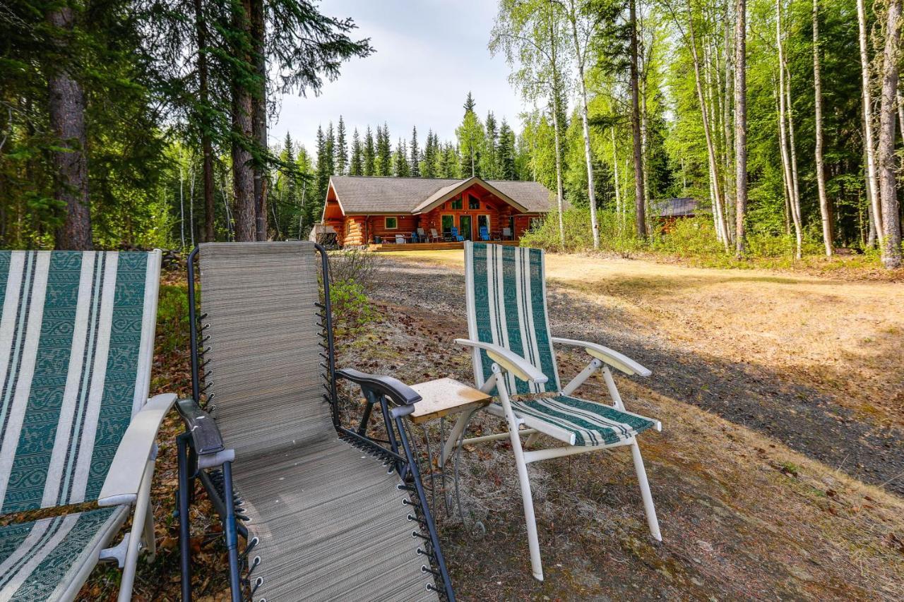 Riverside Log Cabin On-Site Aurora Viewing! North Pole Esterno foto
