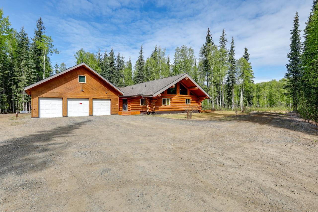 Riverside Log Cabin On-Site Aurora Viewing! North Pole Esterno foto