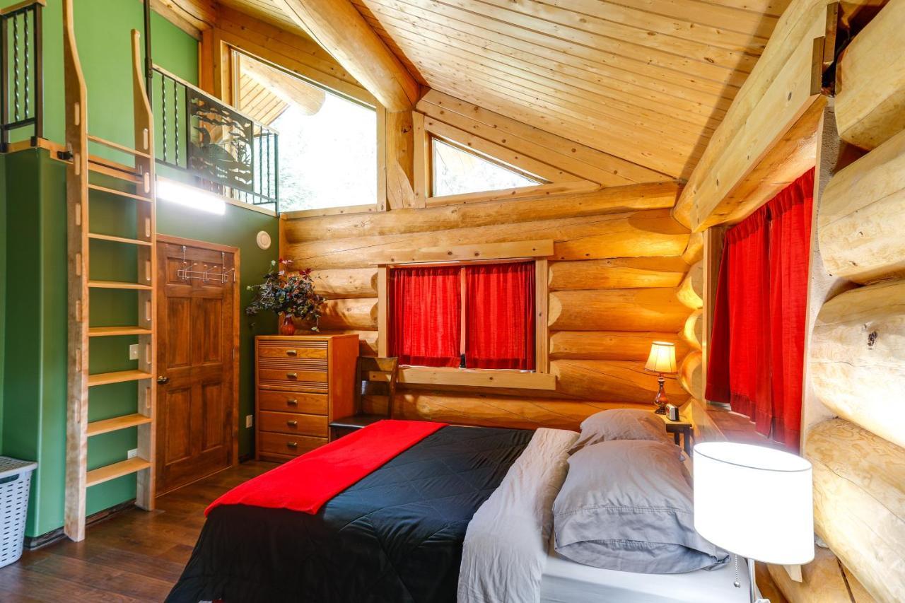 Riverside Log Cabin On-Site Aurora Viewing! North Pole Esterno foto