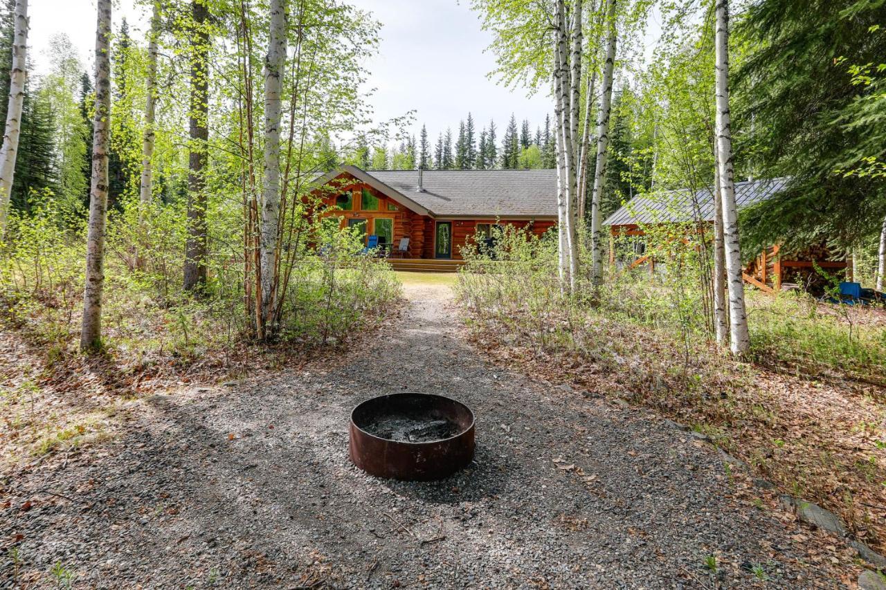 Riverside Log Cabin On-Site Aurora Viewing! North Pole Esterno foto